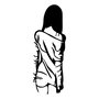 Wallity Woman With Loose Dress Escultura de pared